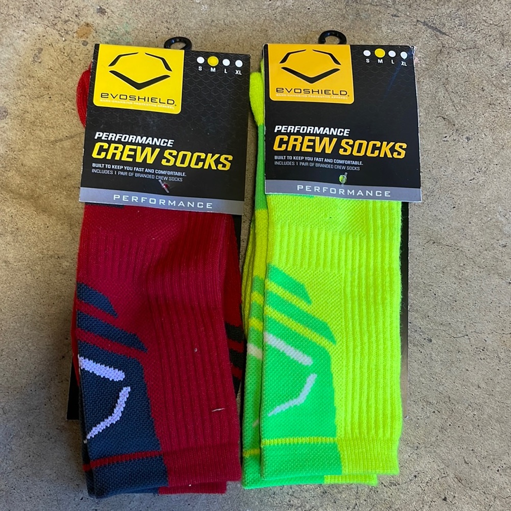 Evoshield Performance Crew Socks - 2 pairs